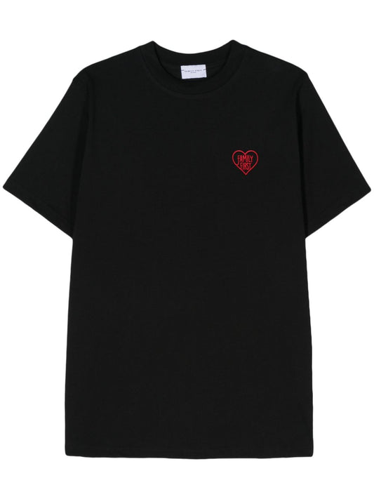 Family First embroidered-logo cotton T-shirt